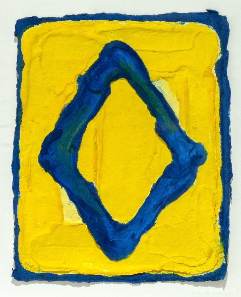 BOGART Bram - Blue rhomb on yellow
