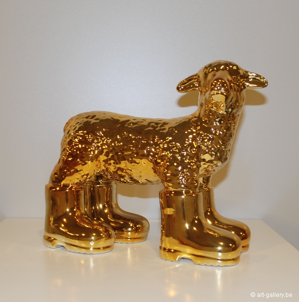 SWEETLOVE William - Cloned gold porcelain lamb