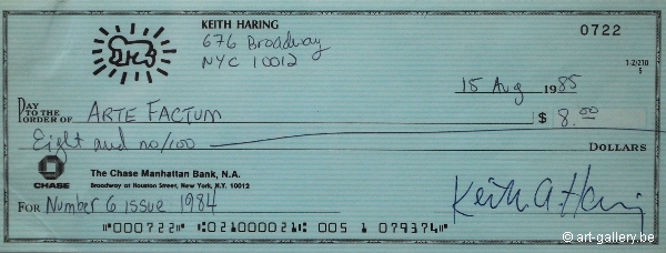 HARING Keith - 8 dollar cheque